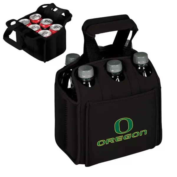 Picnic Time University of Oregon Ducks 6-Bottles Black Beverage Carrier