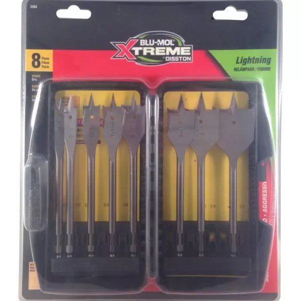 BLU-MOL Xtreme Spade Bit Set (8-Piece)