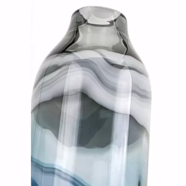 IMAX Delphia Blue Large Glass Vase