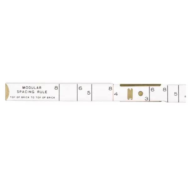 Bon Tool 6 ft. Modular Brick Spacing Wood Ruler