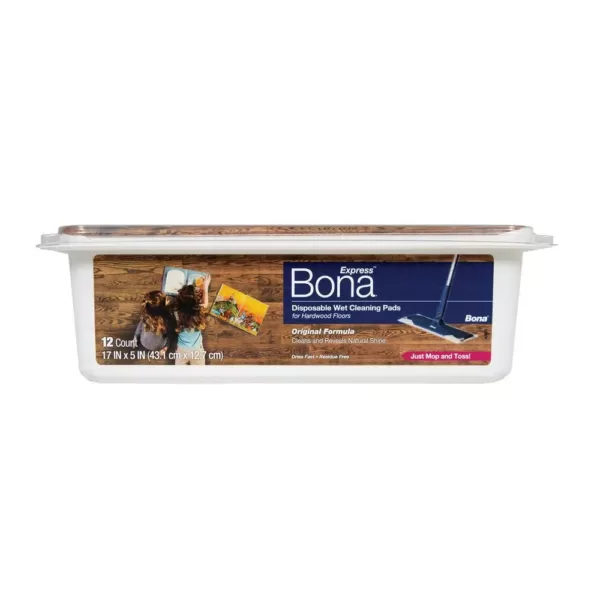 Bona Hardwood Floor Wet Cleaning Pads (12-Pack)