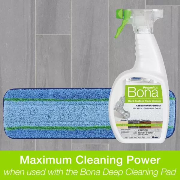 Bona PowerPlus 32 oz. Antibacterial Hard-Surface Floor Cleaner