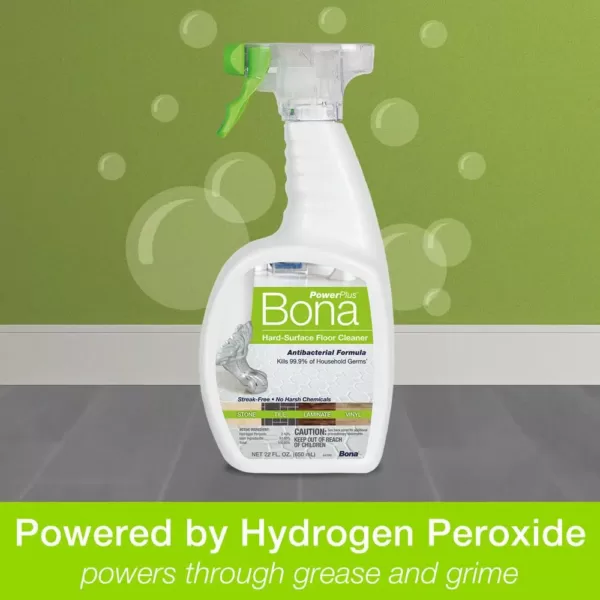 Bona PowerPlus 32 oz. Antibacterial Hard-Surface Floor Cleaner