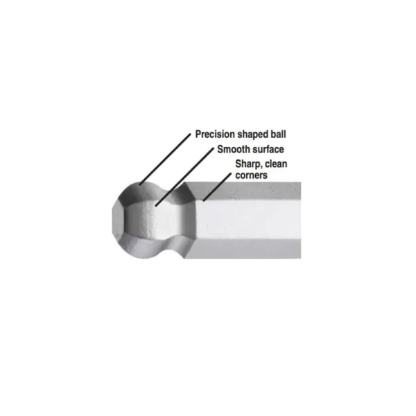 Bondhus 14 mm Ball End Long Arm L-Wrench with ProGuard