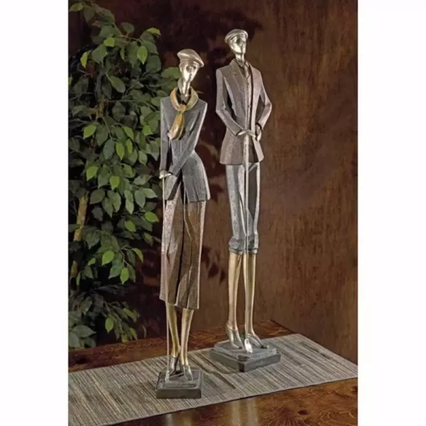 IMAX Vintage Golfer Statuaries - Set of 2