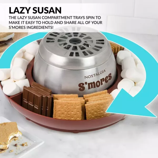 Nostalgia Brown Stainless Steel Electric S'mores Maker