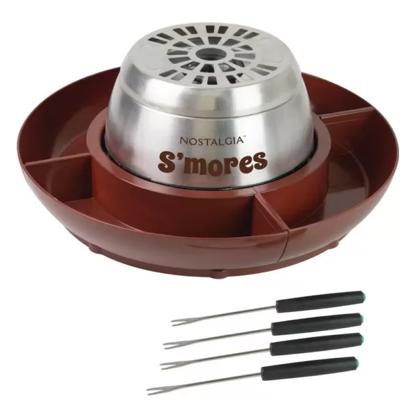 Nostalgia Brown Stainless Steel Electric S'mores Maker