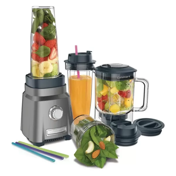 Cuisinart Hurricane 32 oz. 3-Speed Brushed Chrome Compact Juicing Blender