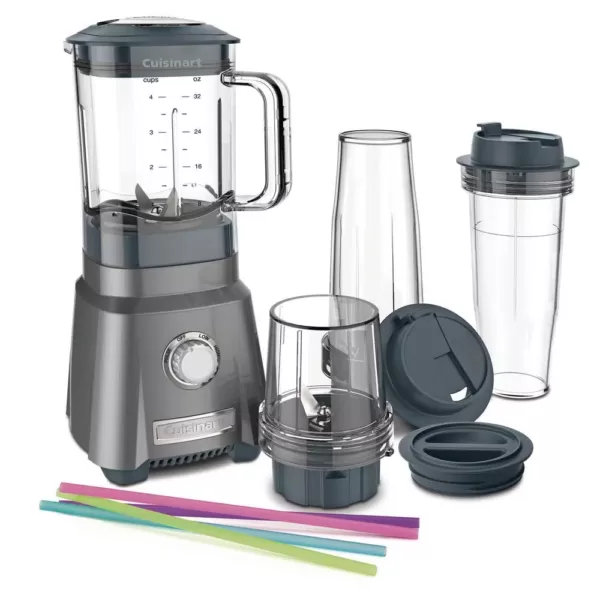 Cuisinart Hurricane 32 oz. 3-Speed Brushed Chrome Compact Juicing Blender