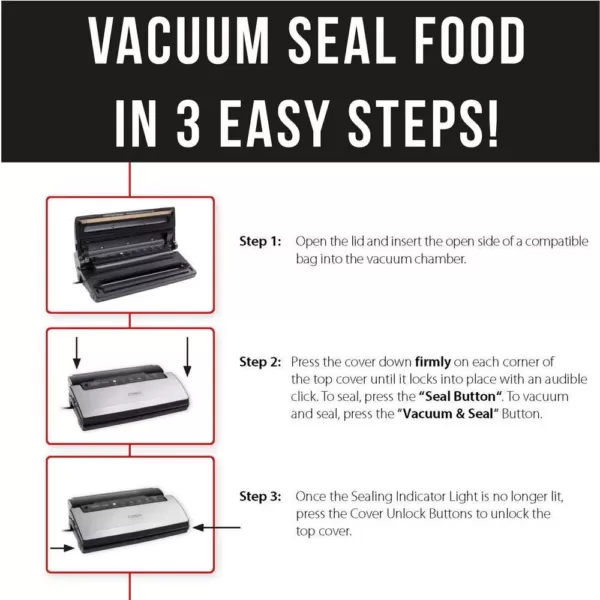 CASO VC 350 Food Vacuum Sealer All-in-1 System