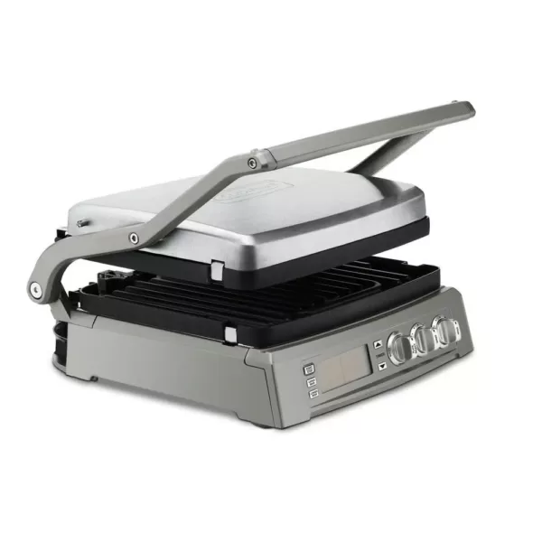 Cuisinart Griddler Elite 240 sq. in. Brushed Stainless Steel Non-Stick Indoor Grill