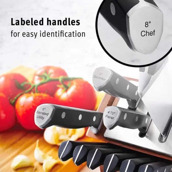 Calphalon Classic 12-Piece Self-Sharpening Cutlery Knife and Block Set with Sharp in Technology