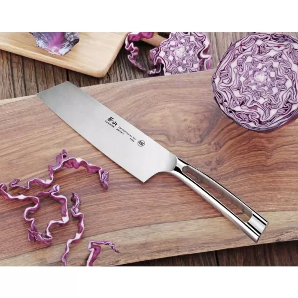 Cangshan N1 Series 7 in. German Steel Forged Nakiri Vegetable Cleaver