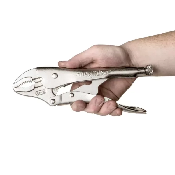 Capri Tools Klinge 7 in. Curved Jaw Locking Pliers with Wire Cutter