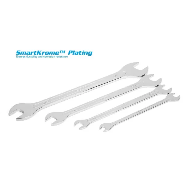 Capri Tools SAE Super-Thin Open End Wrench Set (4-Piece)