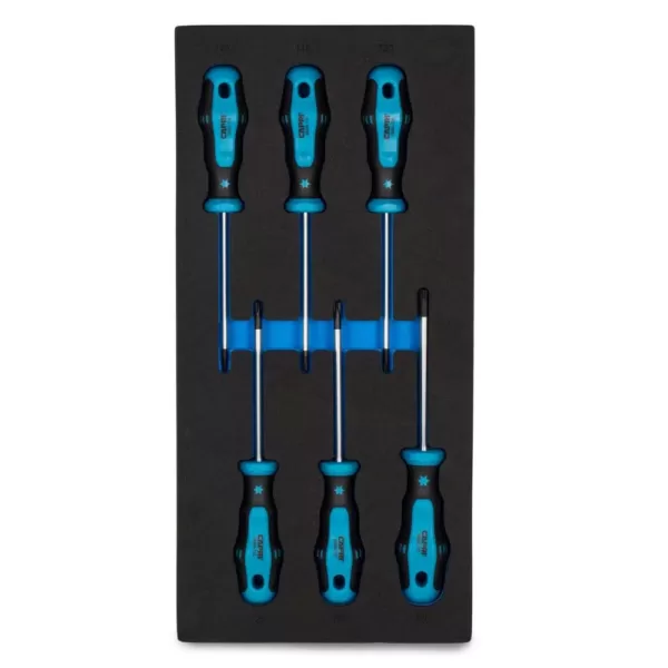 Capri Tools Kontour Star Screwdriver Set with the Mechanic's Tray (6-Piece)