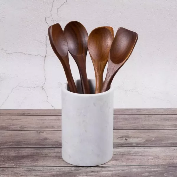 Creative Home Acacia Wood with Carbonized Kitchen Utensil Set Set of 7-Pieces