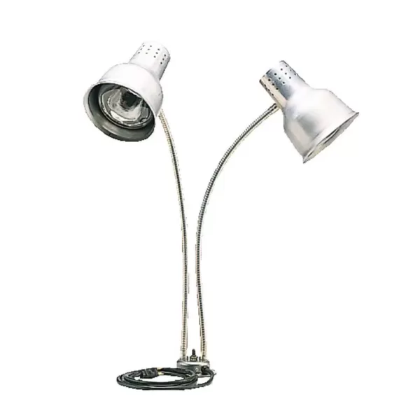 Carlisle Flexiglow 24 in. Heat Lamp Dual Arm with Single Base Aluminum