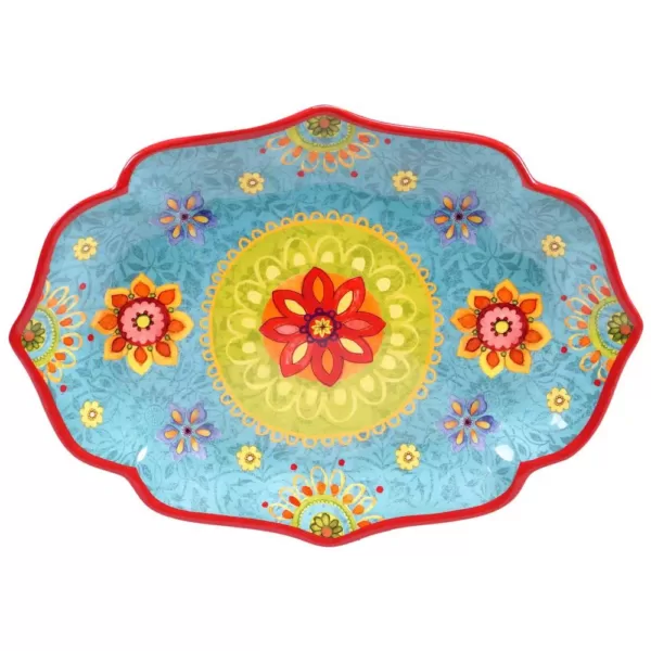 Certified International Tunisian Sunset Oval Platter