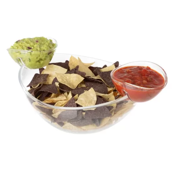 Classic Cuisine 3-Piece Chip and Dip Appetizer Serving Bowl Set