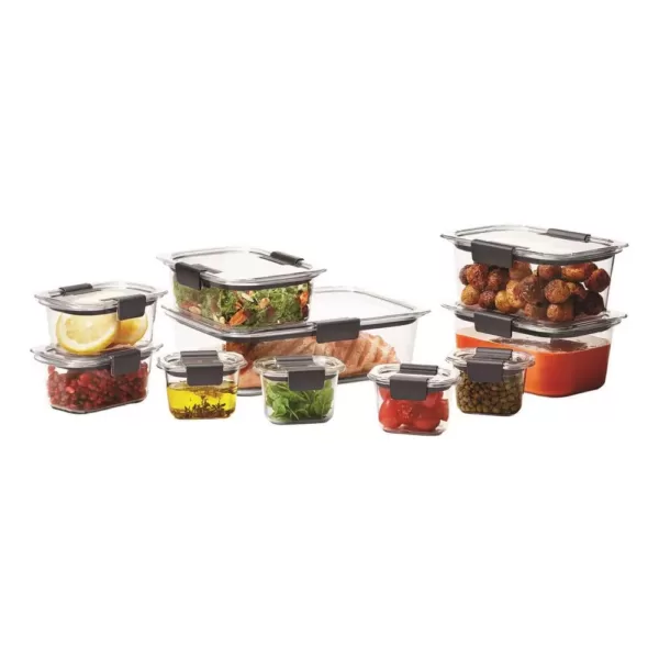 Rubbermaid Brilliance 20-Piece Food Storage Container Set