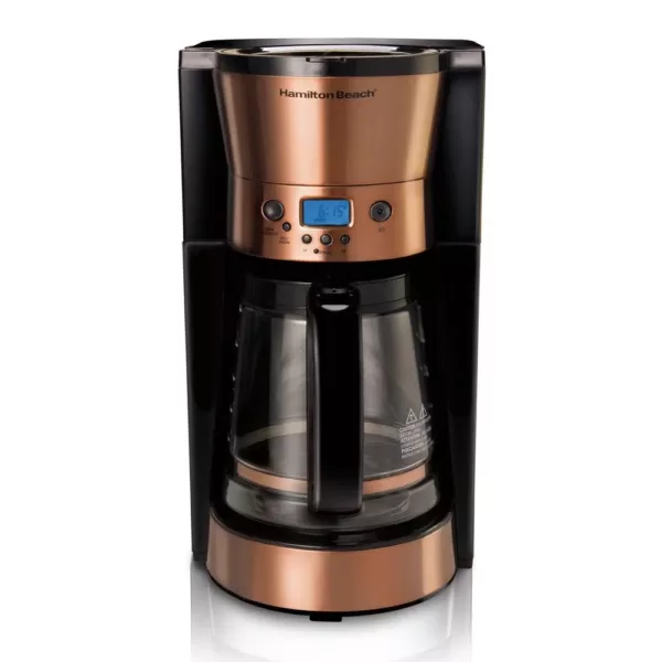 Hamilton Beach 12 Cup Programmable Coffeemaker in Copper