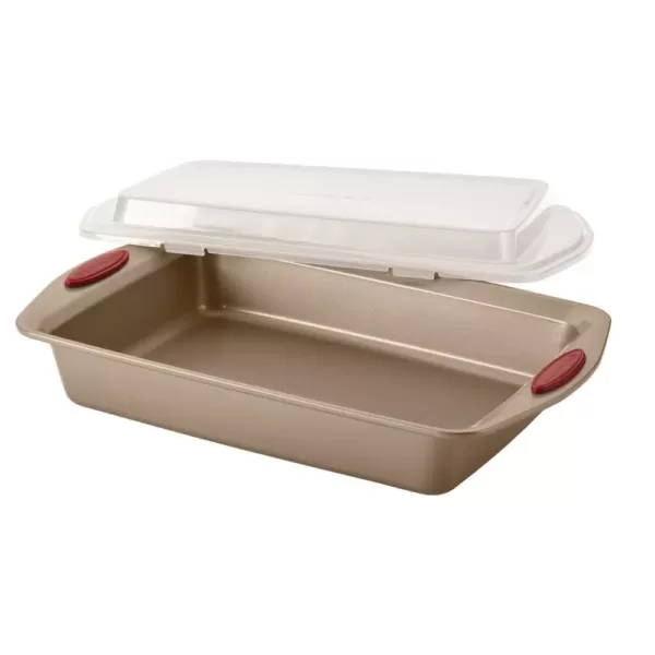 Rachael Ray Cucina 10-Piece Latte and Cranberry Bakeware Set