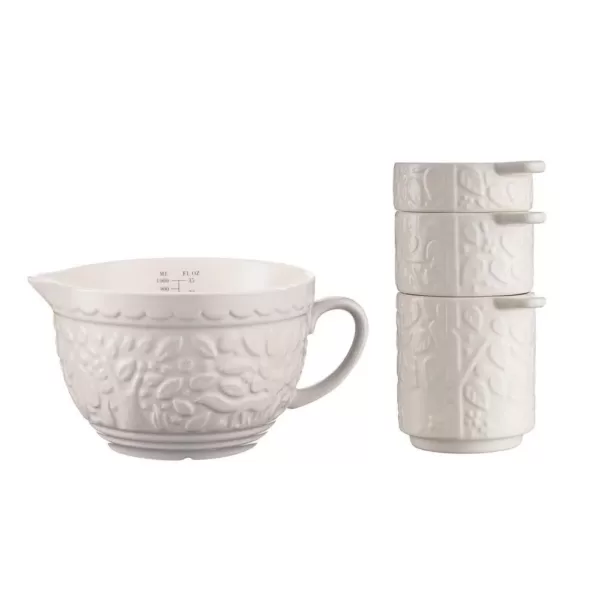 Mason Cash In the Forest 3-Piece Cream Measuring Cups and Jug Set