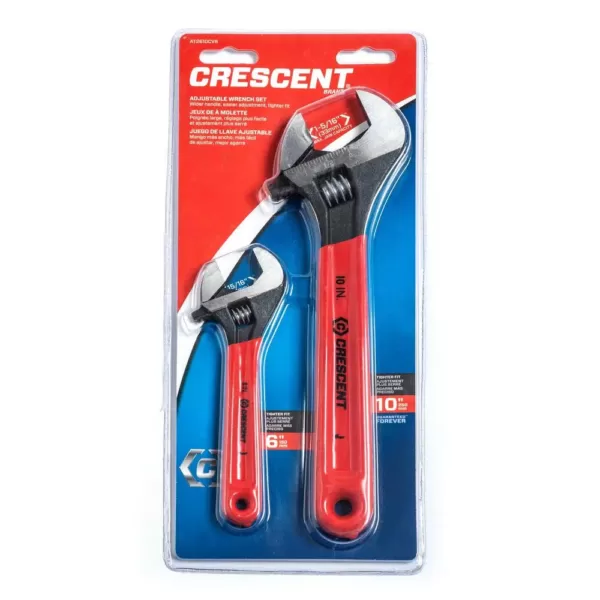 Crescent 6 in. and 10 in. Adjustable Wrench Set