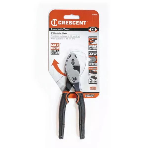 Crescent 6 in. Z2 Dual Material Slip Joint Pliers