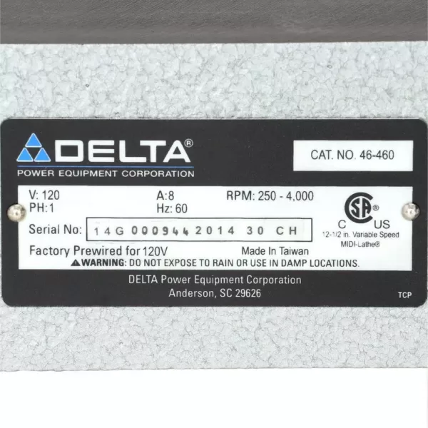 Delta 12-1/2 in. Mini- Wood Lathe with Variable Speed