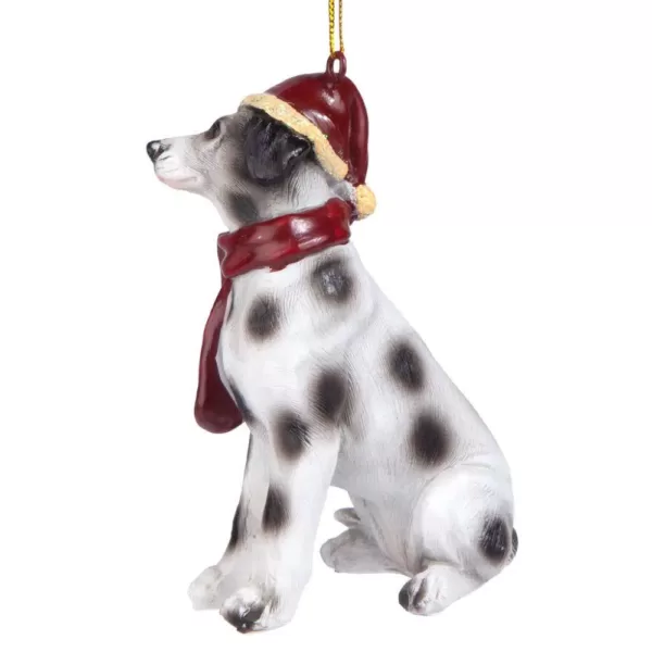 Design Toscano 3.5 in. Dalmatian Holiday Dog Ornament Sculpture