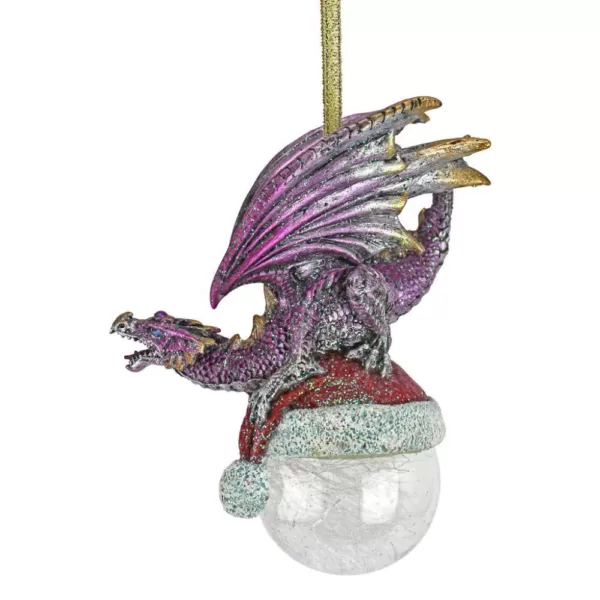 Design Toscano 6.5 in. North Pole Dragon Holiday Ornament