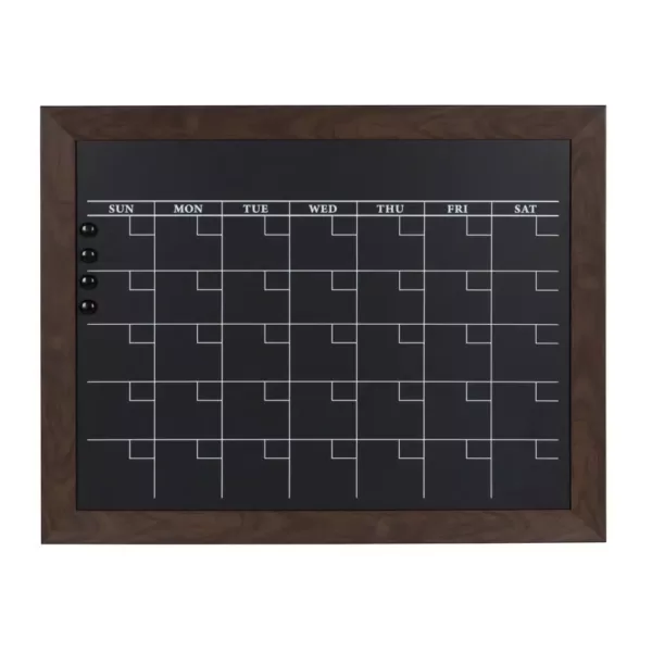 DesignOvation Beatrice Monthly Chalkboard Calendar Memo Board