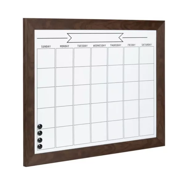 DesignOvation Beatrice Monthly Dry Erase Calendar Memo Board