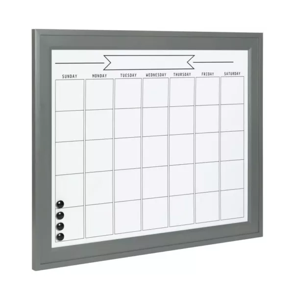 DesignOvation Bosc Monthly Dry Erase Calendar Memo Board