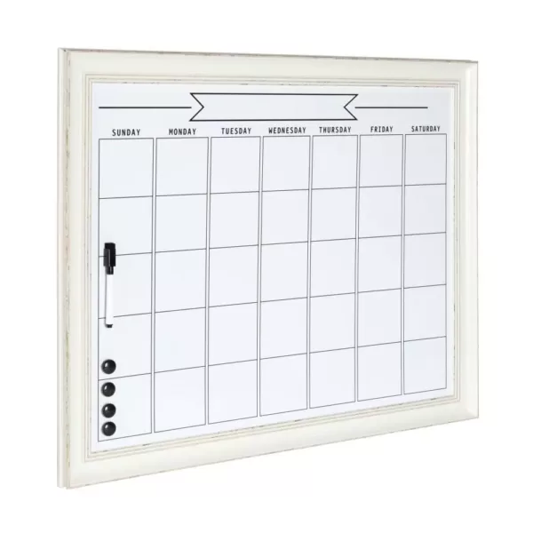 DesignOvation Macon Monthly Dry Erase Calendar Memo Board