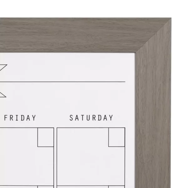 DesignOvation Beatrice Monthly Dry Erase Calendar Memo Board