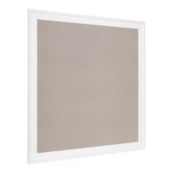 DesignOvation Bosc White Fabric Pinboard Memo Board