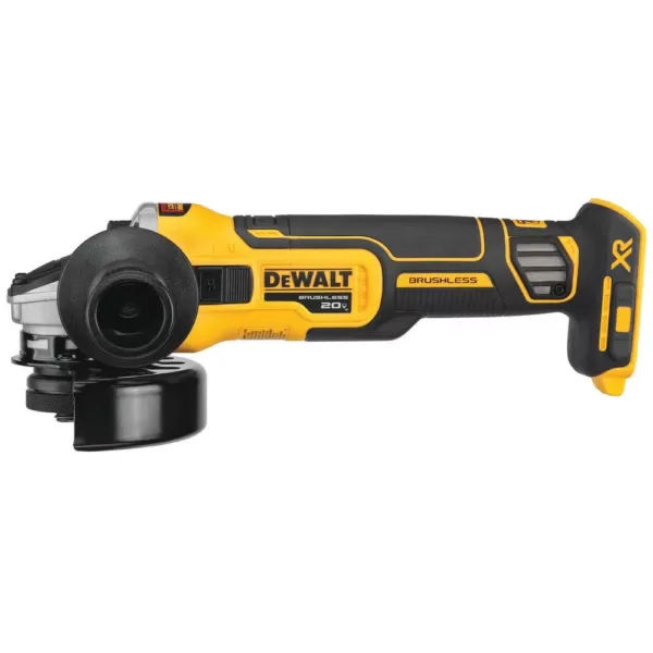 DEWALT 20-Volt MAX XR Cordless Brushless 4-1/2 in. Slide Switch Small Angle Grinder with Kickback Brake (Tool-Only)