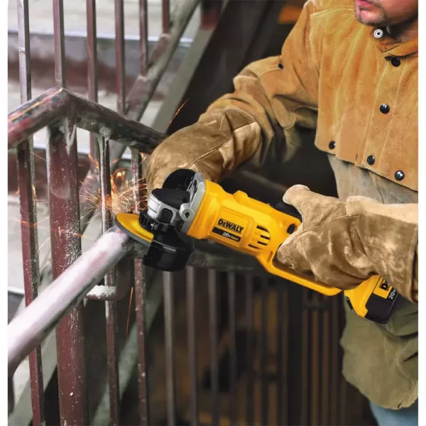 DEWALT 20-Volt MAX Cordless 4-1/2 in. to 5 in. Grinder, (1) 20-Volt 5.0Ah Battery & Charger