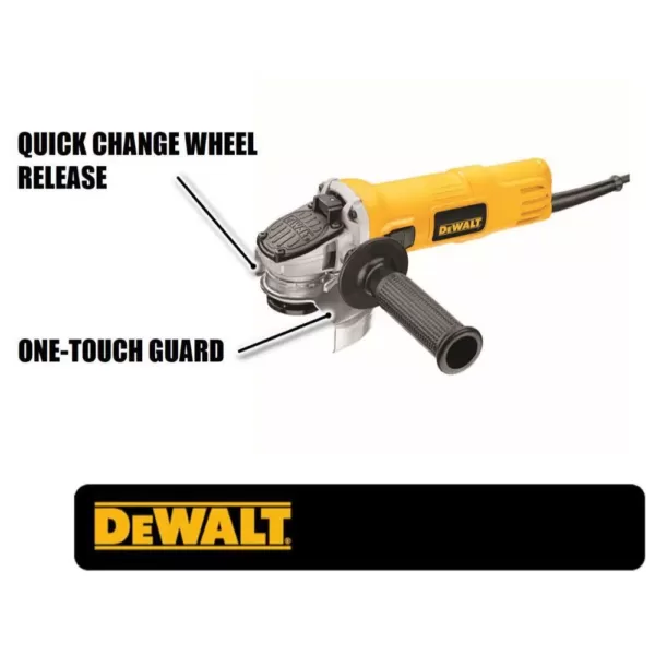 DEWALT 7 Amp 4-1/2 in. Small Angle Grinder with 1-Touch Guard (2-Pack)