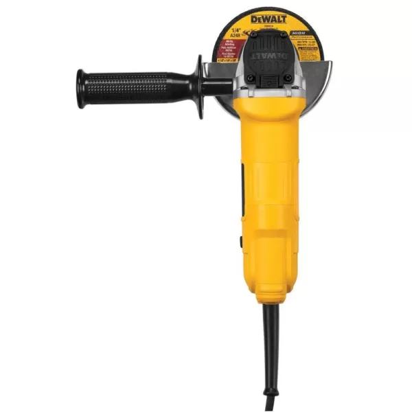 DEWALT 7.5 Amp 4.5 in. Corded 12,000 RPM Paddle Switch Small Angle Grinder