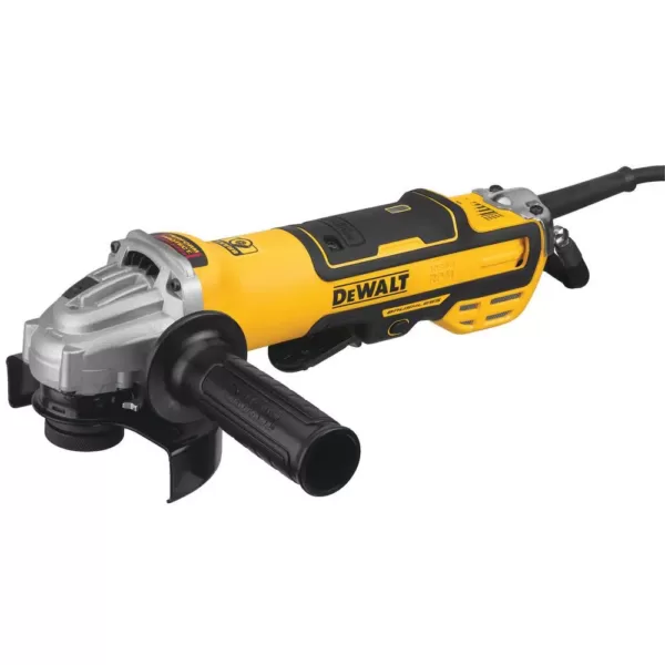 DEWALT 13 Amp Corded 5 in. Brushless Small Angle Grinder with No-Lock-On Paddle Switch and Variable Speed