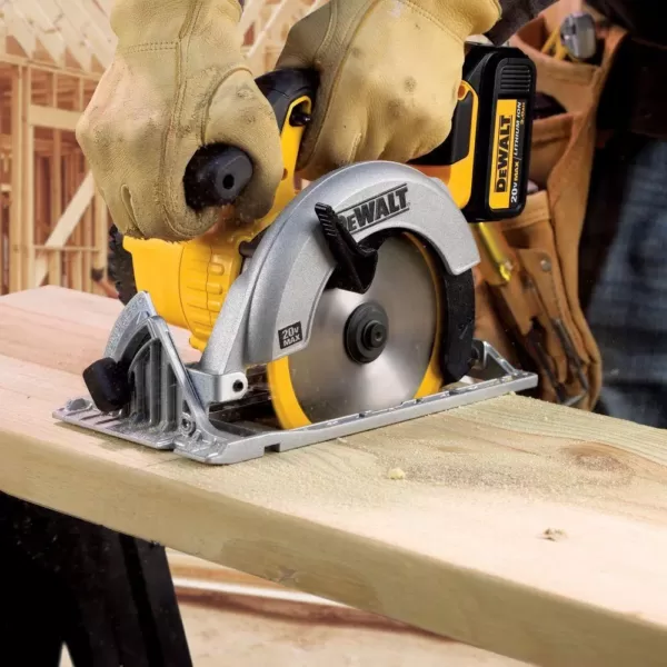 DEWALT 20-Volt MAX Cordless 6-1/2 in. Circular Saw with (1) 20-Volt Battery 4.0Ah & Charger