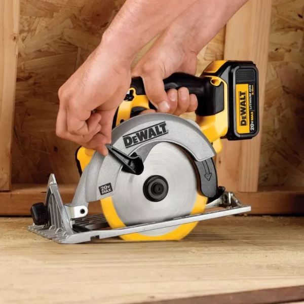 DEWALT 20-Volt MAX Cordless 6-1/2 in. Circular Saw with (1) 20-Volt Battery 5.0Ah & Charger