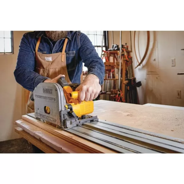 DEWALT FLEXVOLT 60-Volt MAX Cordless Brushless 6-1/2 in. Track Saw Kit with (2) FLEXVOLT 6.0Ah Batteries & 59 in. Track