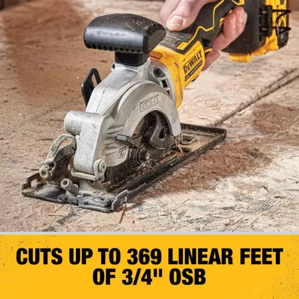 DEWALT ATOMIC 20-Volt MAX Cordless Brushless 4-1/2 in. Circular Saw with (1) 20-Volt Battery 3.0Ah & Charger