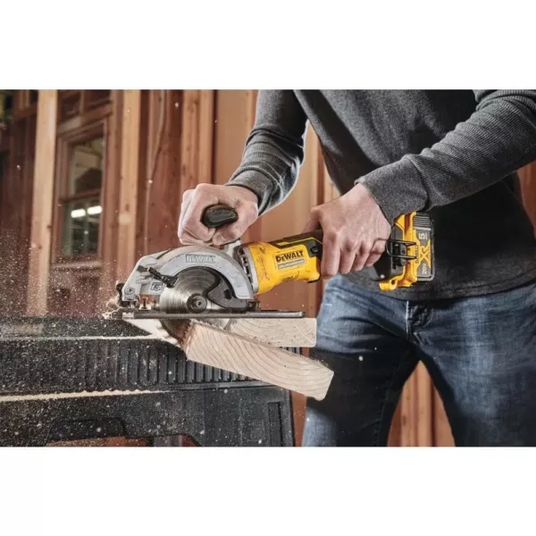 DEWALT ATOMIC 20-Volt MAX Cordless Brushless 4-1/2 in. Circular Saw with (1) 20-Volt Battery 5.0Ah & Charger