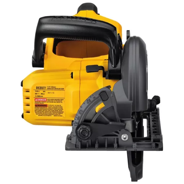 DEWALT FLEXVOLT 60-Volt MAX Cordless Brushless 7-1/4 in. Wormdrive Style Circular Saw (Tool-Only)